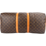 Louis Vuitton Monogram Canvas Keepall 55 Bandoulière Travel Bag