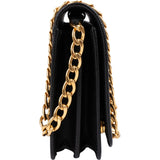 Prada Black Saffiano Leather Wallet On Chain Crossbody Bag