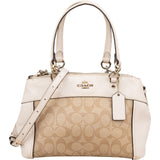 Coach Monogram Signature Canvas Prairie Satchel Handbag