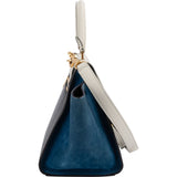 Céline Tricolor Leather Trapeze Handbag