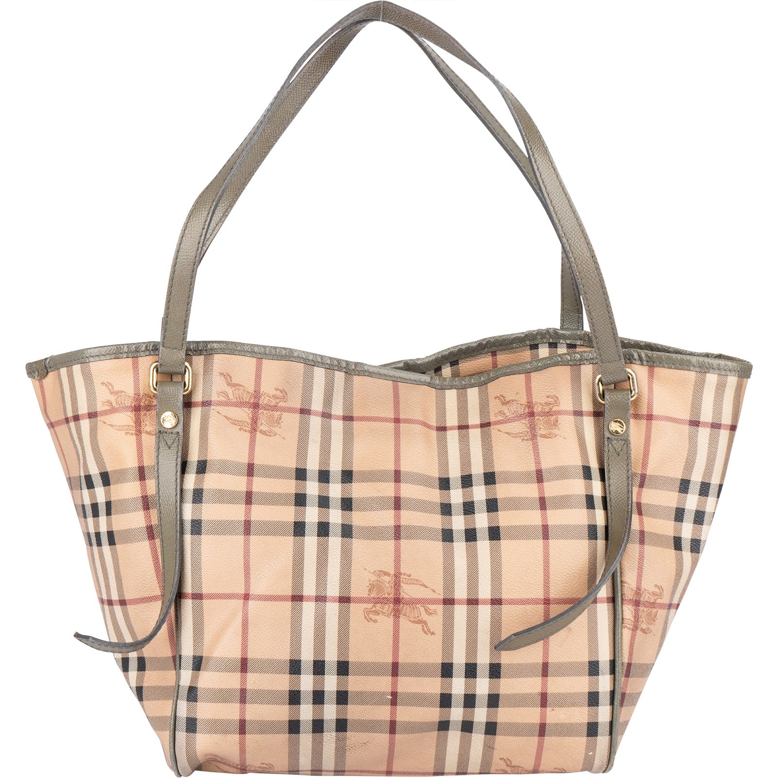 Burberry Haymarket Check Canterbury Tote Shoulder Bag - vintageandkickz
