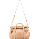 Miu Miu Vitello Lux Leather Bow Satchel Handbag