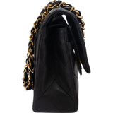 Chanel Quilted Lambskin 24K Gold Small Double Flap Shoulder Bag