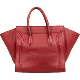 Celine Drummed Calfskin Phantom Handbag