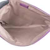 Bottega Veneta Purple Intrecciato Leather Clutch Bag