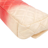 Chanel Quilted Bicolor Caviar Leather Single Flap Shoulder Bag