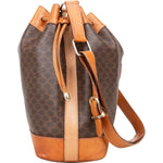 Celine Macadam Canvas Drawstring Bucket Shoulder Bag - vintageandkickz