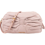 Miu Miu Pink Nappa Leather Gathered Crossbody Bag
