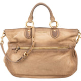 Miu Miu Brown Suede Leather Tote Handbag