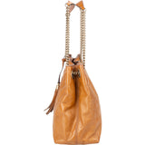 Gucci Patent Leather Soho Chain Tote Crossbody Bag