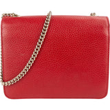 Gucci Grained Leather Interlocking G Crossbody Bag