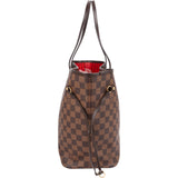 Louis Vuitton Monogram Damier Ebene Neverfull MM Shoulder Bag
