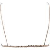 Fendi Beige Ruffled FF Emblem Bikini Top Swimwear (DE34 / XS)