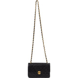 Chanel Quilted Lambskin 24K Gold Single Flap Crossbody Bag