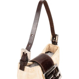 Fendi Zucchino Canvas Croissant Micro Handbag