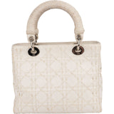 Christian Dior Woven Leather Lady Dior Handbag