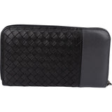 Bottega Veneta Intrecciato Leather Zip Around Wallet