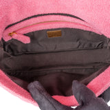 Fendi Limited Pink Terry Cloth Baguette Handbag