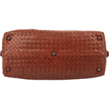 Bottega Veneta Grained Intrecciato Leather Boston 40 Handbag