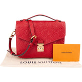 Louis Vuitton Red Leather Monogram Empreinte Métis Handbag
