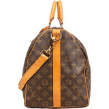 Louis Vuitton Monogram Canvas Keepall 50 Bandoulière Travel Bag