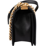 Chanel Quilted Lambskin Medium Boy Single Flap Crossbody Bag