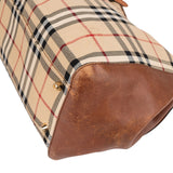 Burberry Nova-Check Monogram Haymarket Hobo Shoulder Bag