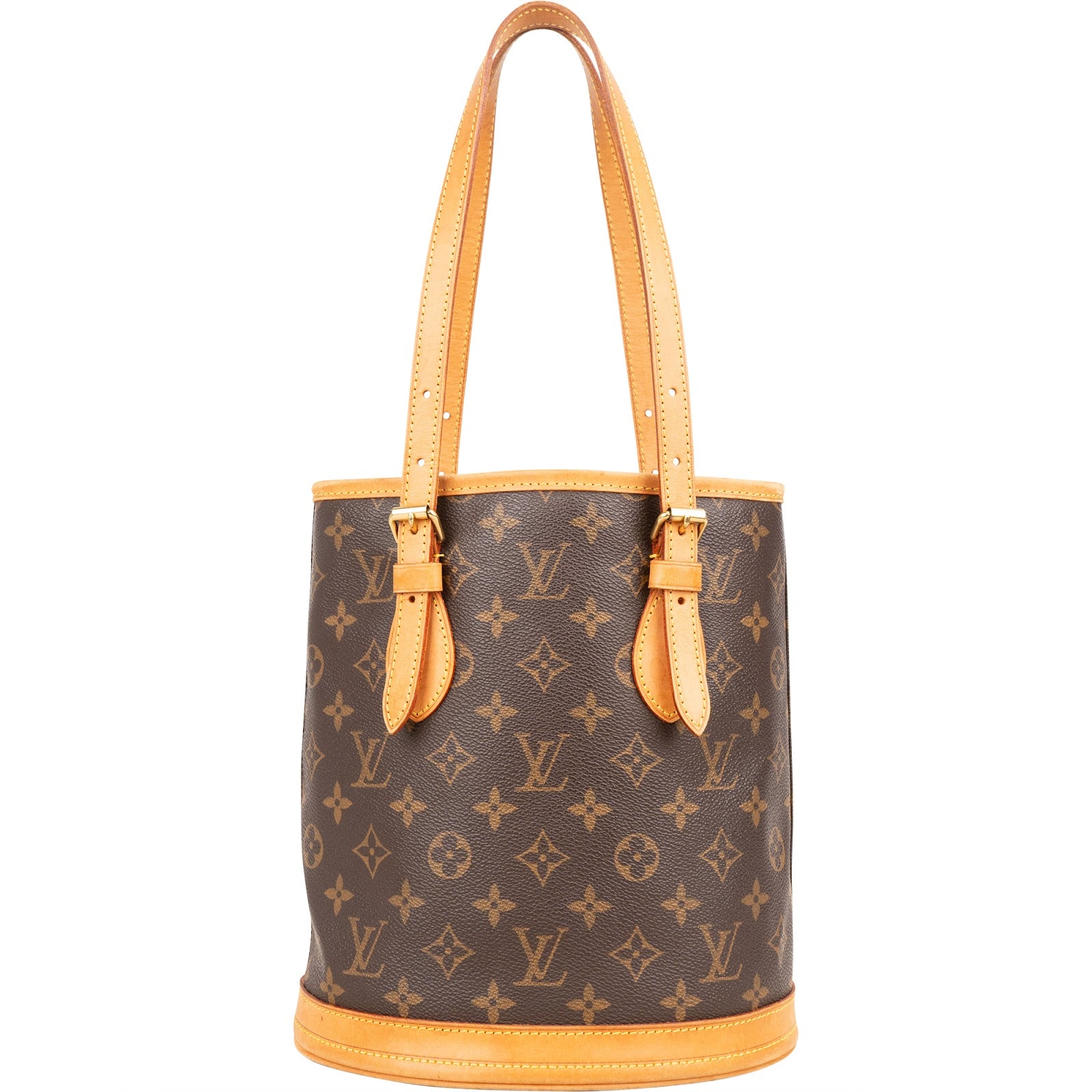 Louis Vuitton Monogram Canvas Bucket PM Shoulder Bag - vintageandkickz