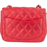 Chanel Quilted Lambskin Mini Rectangular Single Flap Crossbody Bag