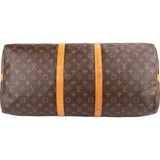 Louis Vuitton Monogram Canvas Keepall 55 Bandoulière Travel Bag