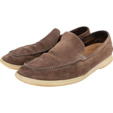 Loro Piana Brown Suede Summer Walk Shoes (44,5)