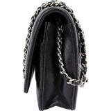 Chanel Quilted Lambskin Palladium Wallet On Chain Crossbody Bag