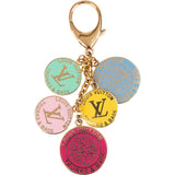 Louis Vuitton Gold Multicolor Pastilles World Tour Bag Charm