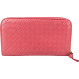 Bottega Veneta Intrecciato Leather Zip Around Wallet