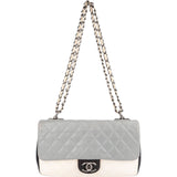 Chanel Quilted Tricolor Lambskin Single Flap Crossbody Bag - vintageandkickz