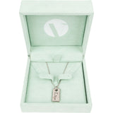 Christian Dior Silver Tone Crystal Pave Emblem Tag Bracelet