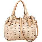 MCM Monogram Visetos Drawstring Handbag - vintageandkickz
