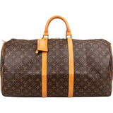 Louis Vuitton Monogram Canvas Keepall 55 Travel Bag