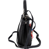 Fendi Leather Flowerland Micro Peekaboo Handbag