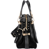 Chloé Limited Edition Leather & Suede Studded Paraty Shoulder Handbag