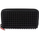 Christian Louboutin Black Leather Panettone Spikes Wallet