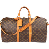 Louis Vuitton Monogram Canvas Keepall 50 Bandoulière Travel Bag