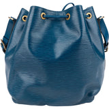 Louis Vuitton Blue Epi Leather Sac Noé Petit Shoulder Bag