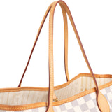 Louis Vuitton Monogram Damier Azur Canvas Neverfull MM Shoulder Bag