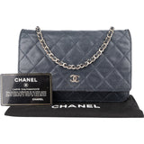 Chanel Quilted Caviar Leather Wallet on Chain Crossbody Bag