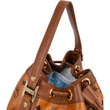 MCM Monogram Visetos Drawstring Handbag