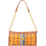 MCM Monogram Visetos Delmy Striped Pochette Accessoires Shoulder Bag