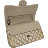 Chanel Quilted Patent Leather Jumbo Double Flap Crossbody Bag