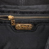Fendi Black Suede Baguette Shoulder Bag