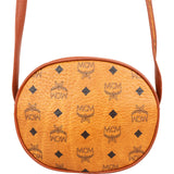MCM Monogram Visetos Oval Crossbody Bag